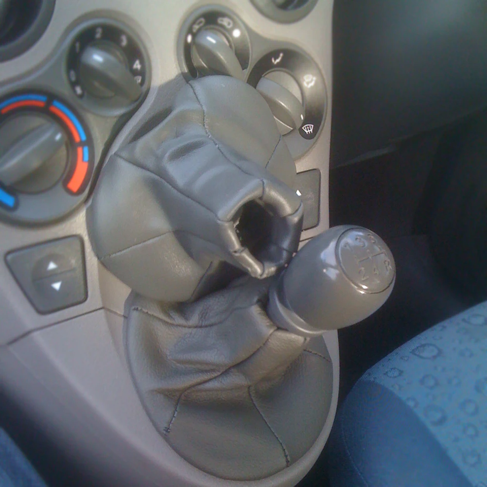 Polaina de cambio de cuero PU Fiat 500 500C y Panda 2007-2013 - imagen 5
