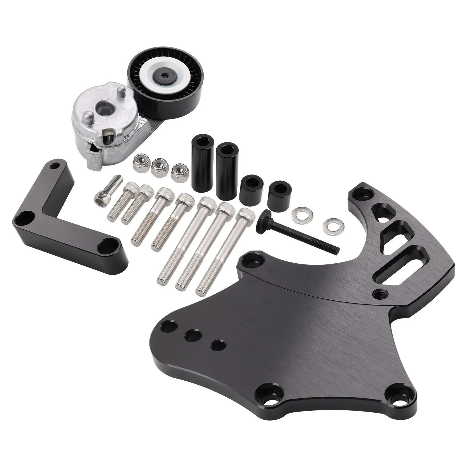 Kit de soporte de compresor A/C con tensor para motores Chevrolet GMC SUV Truck 4.8-6.2L - LS Sanden 508 - imagen 4