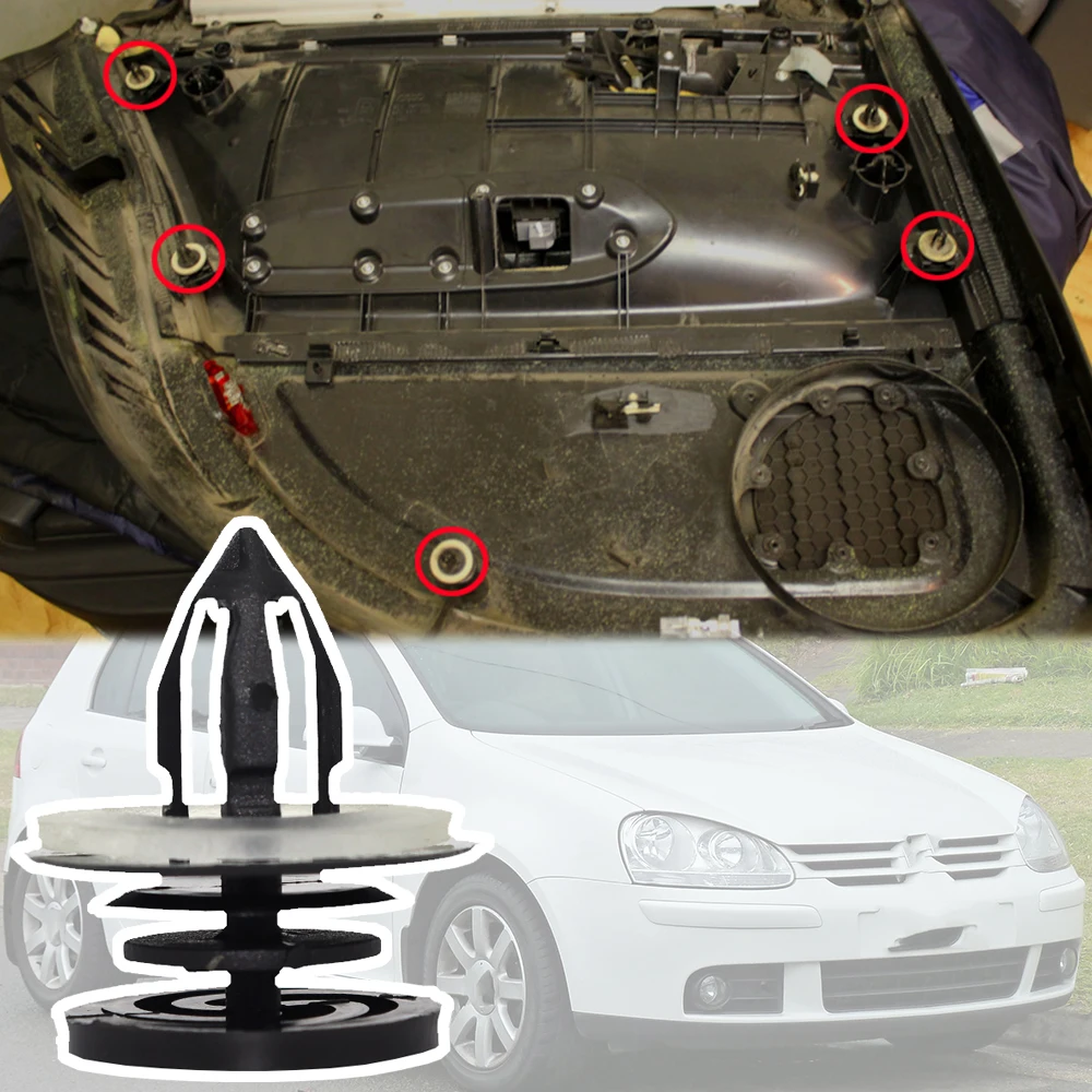 Grapas de tapicería de puerta para VW Golf V y VI (2004-2012)