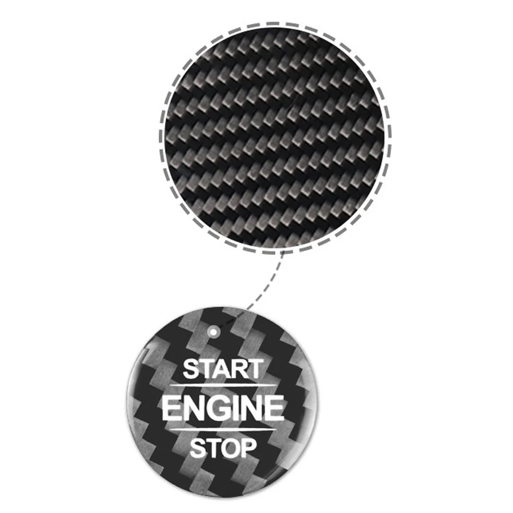 Botón Stop Engine fibra de carbono para Mercedes GLS/GLE 2020 - imagen 4