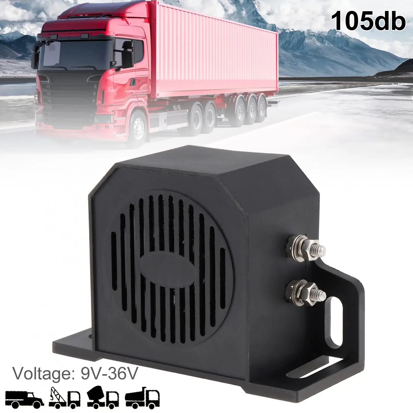 Alarma de Marcha Atrás 150 dB con 8 Sonidos – Avisador Vehículos 9-36V