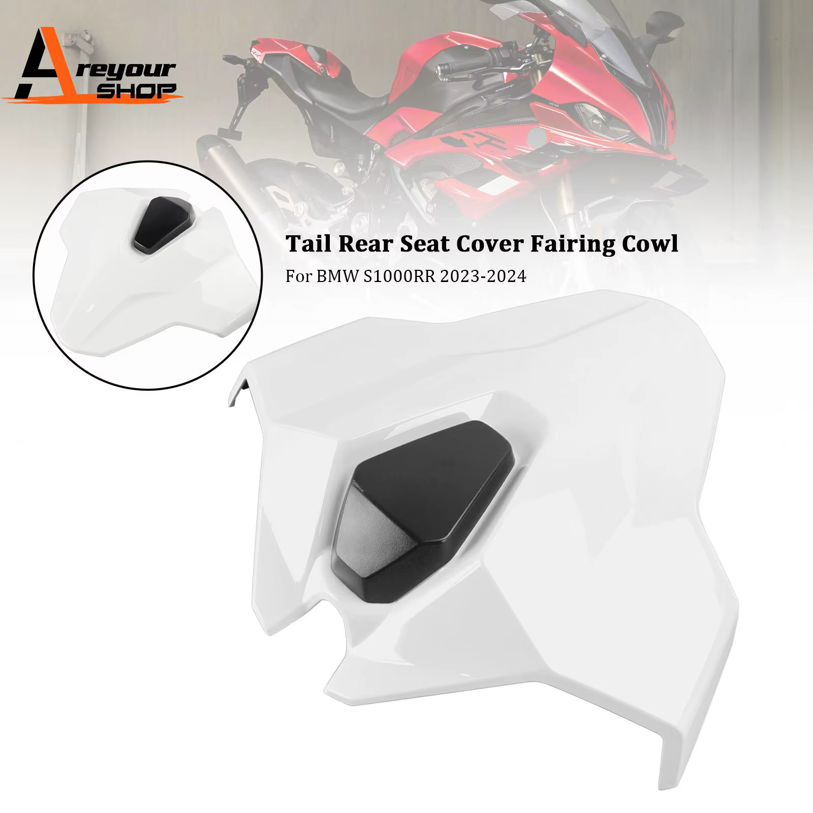Carenado asiento trasero BMW S1000RR 2023-2024 blanco