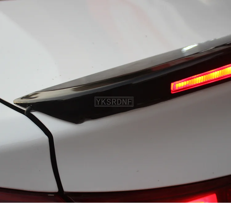Para Hyundai Elantra 2017 2018 2019 ABS plástico pintado negro blanco Color alerón trasero maletero ala con luz Led - imagen 5