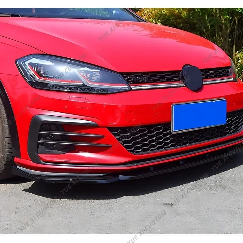 Splitter delantero estilo Maxton negro brillo para Golf 7.5 GTI - imagen 4