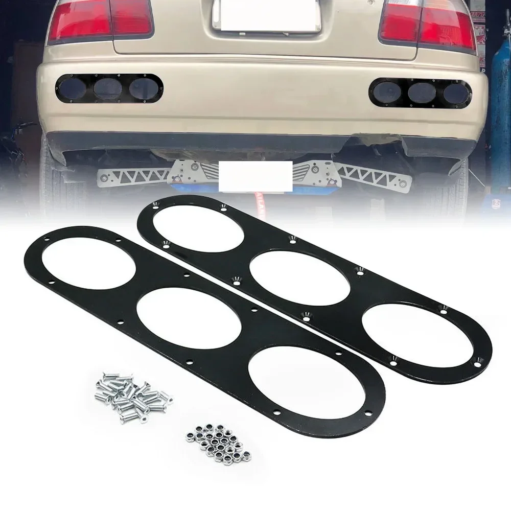 Kit difusor splitter trasero – parachoques universal negro - imagen 3