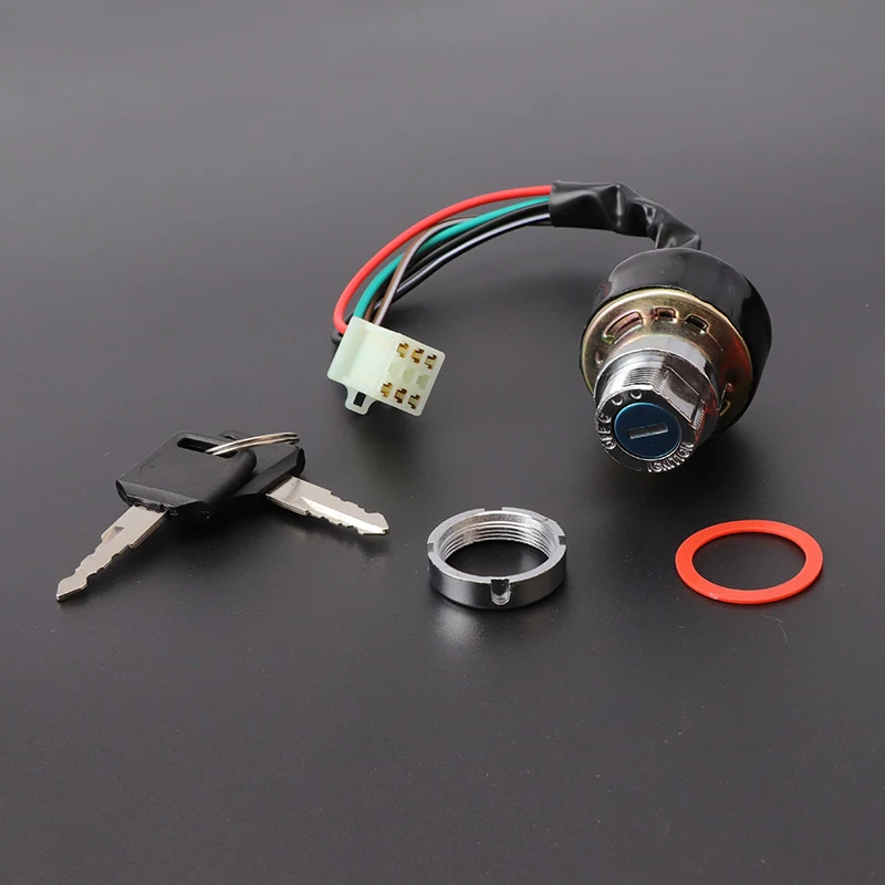 Interruptor de encendido 3 posiciones 6 cables – Motos, ATV y Kart