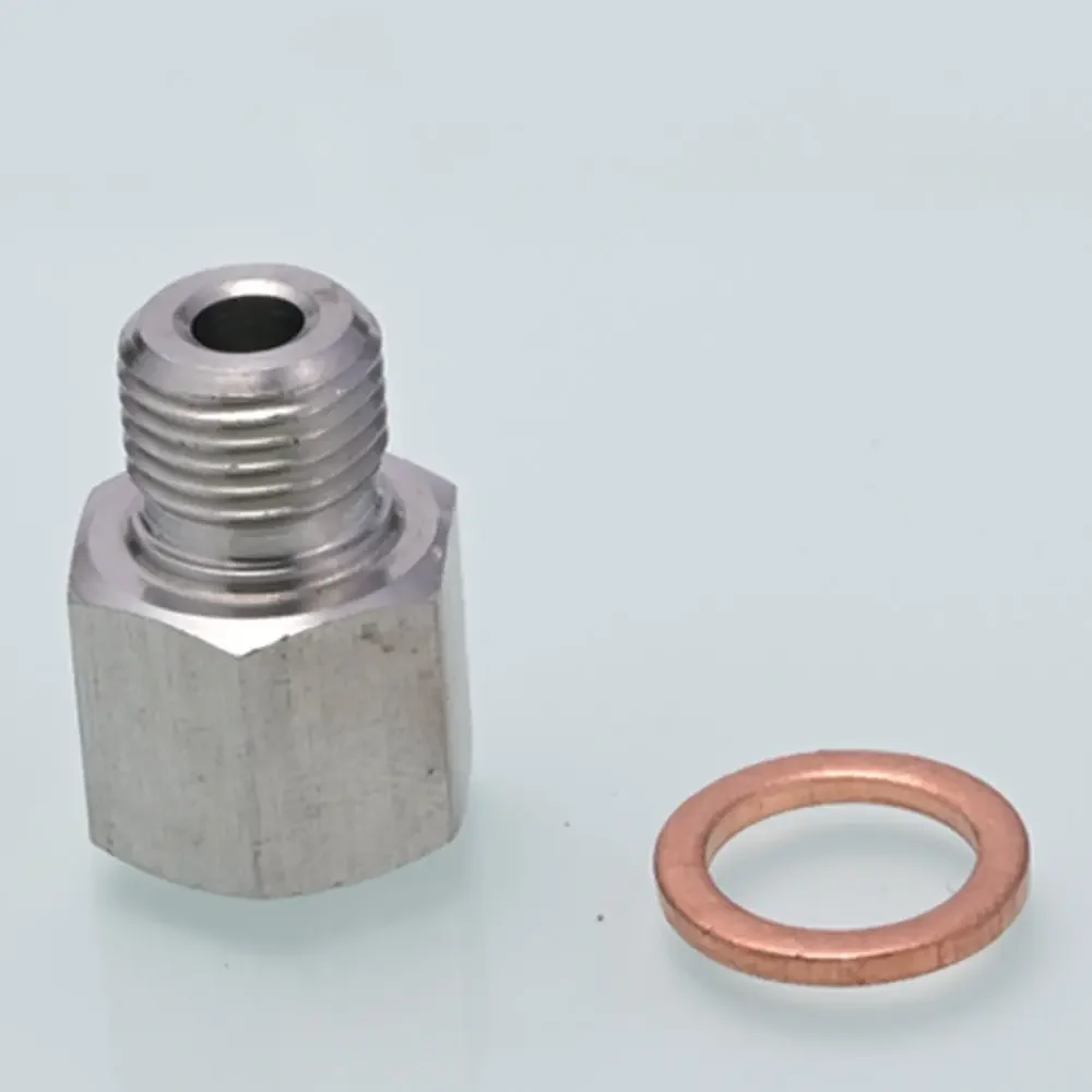 EPMAN 1/8 "NPT hembra a métrico M10X1.0 macho Sensor de presión de combustible de aceite adaptador de bomba adaptador de Sensor de calibre EPCGQ234 - imagen 3