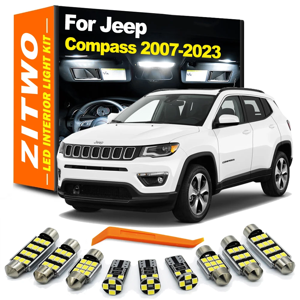 Kit luces LED interiores Canbus para Jeep Compass 2007-2024