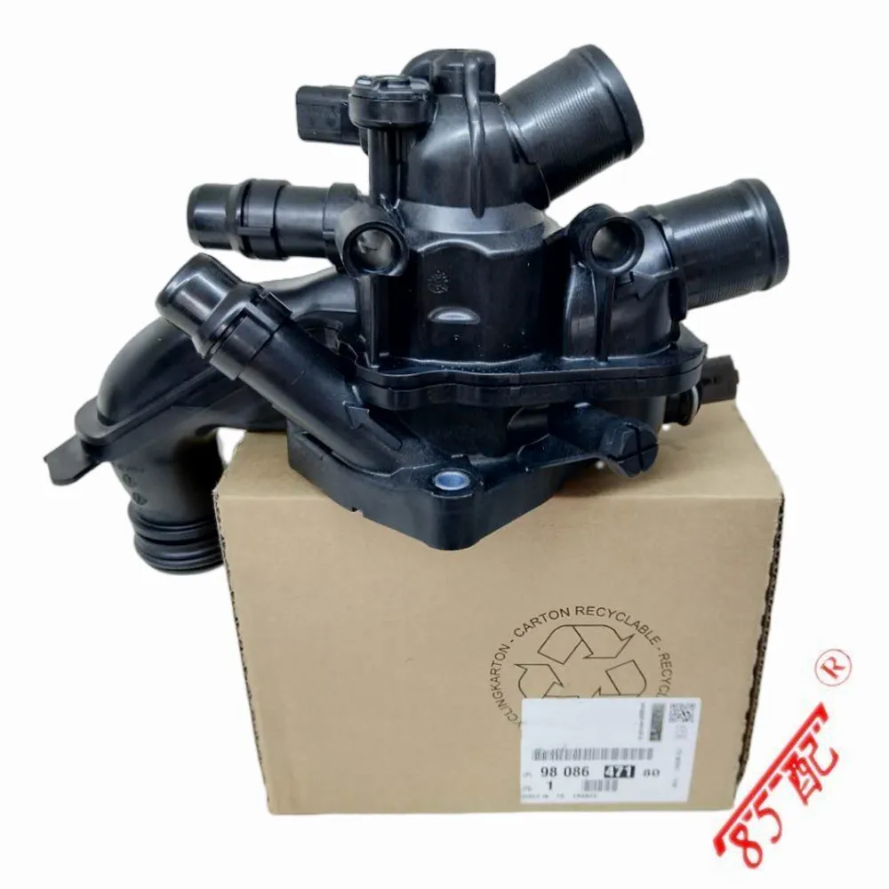 Termostato refrigerante Original para coche, carcasa para Peugeot 208, 308, 3008, 5008, Citroen ds3, ds4, ds5, c4, Picasso, 1,6, Thp, 9808647180 - imagen 2