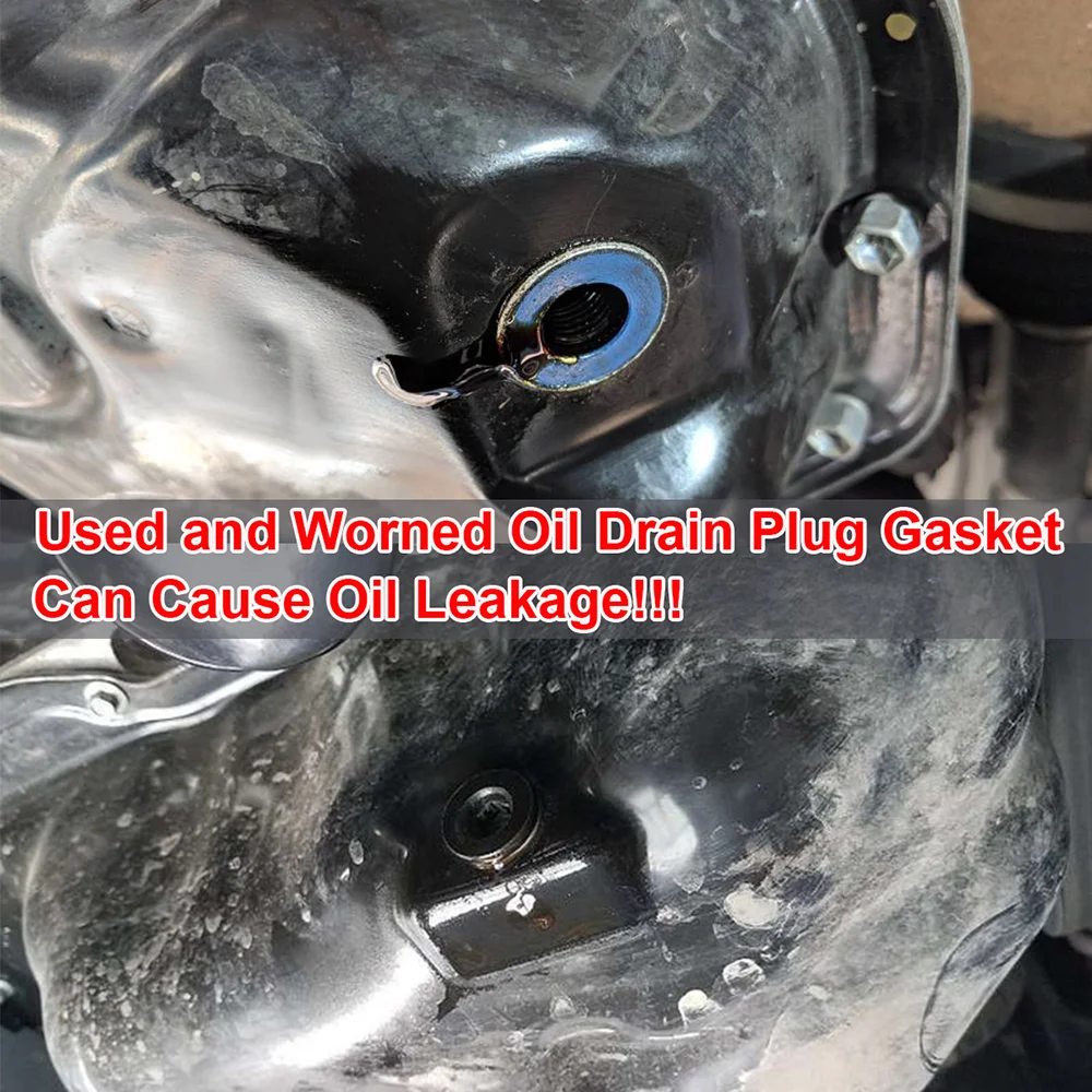 Junta de tapón de sumidero de drenaje de aceite de rosca de coche, anillo de arandela para Toyota 4runner Alphard Auris Avensis Caldina Corolla Crown 9043012031, 10 unidades - imagen 2