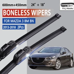 Limpiaparabrisas tipo U sin hueso para Mazda 3 BM BN 2013-2018