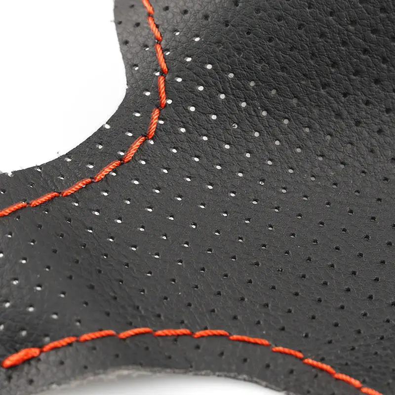 Accesorios interiores de coche, cubierta de cuero de microfibra para volante para Chevrolet Camaro 2016 2017 2018 2019 2020 2021 2022 2023 2024 - imagen 4