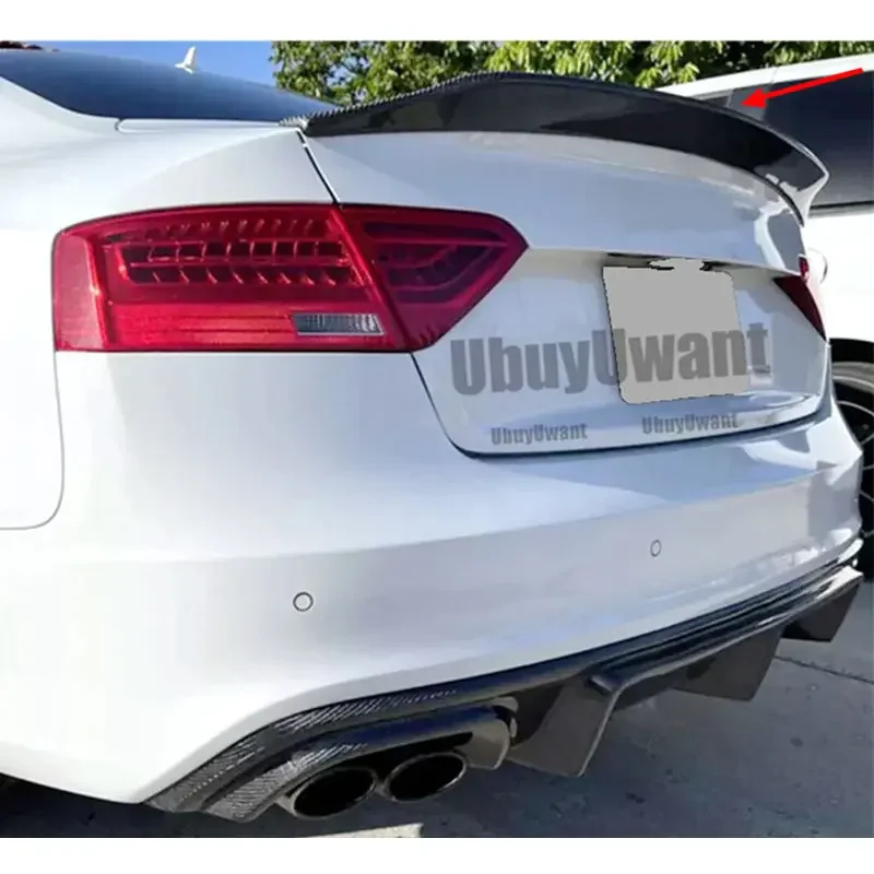 Alerón trasero pico de pato negro brillante Audi A5 Coupé B8/B8.5 - imagen 3