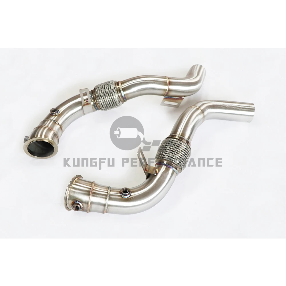 KUNGFU PERFORMANCE S63 Downpipes sin catalizador BMW X5M/X6M 4.4 V8 - imagen 5