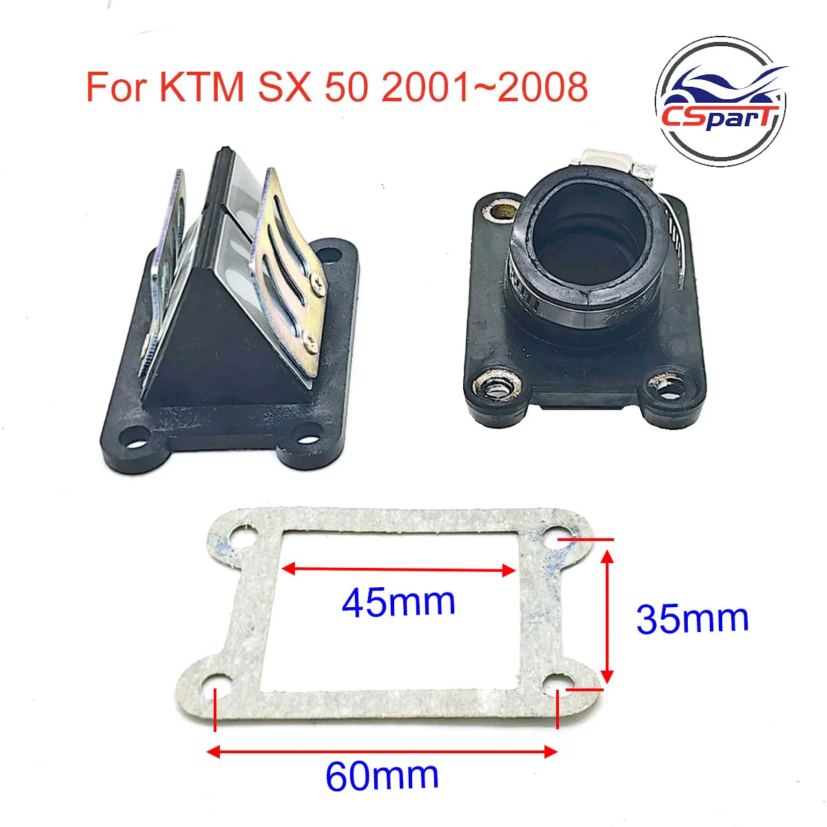 Válvula lengüeta admisión 22 mm KTM 50 SX Junior 2001-2008