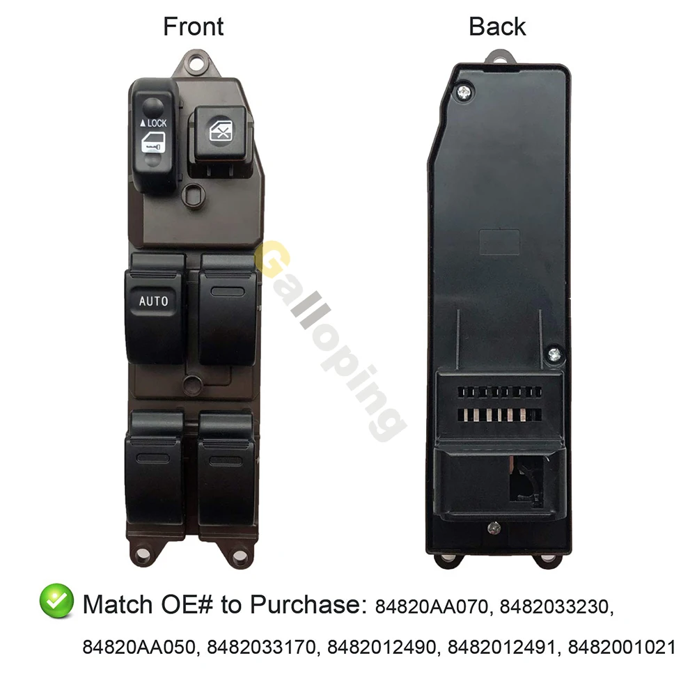 Interruptor Ventanilla 84820-AA070 - Toyota RAV4 2001-2005 Lado Conductor - imagen 4