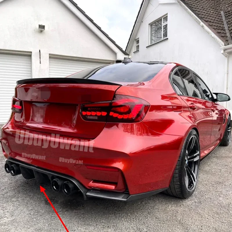Difusores traseros estilo fibra de carbono ABS para BMW Serie 3 F30 - imagen 5