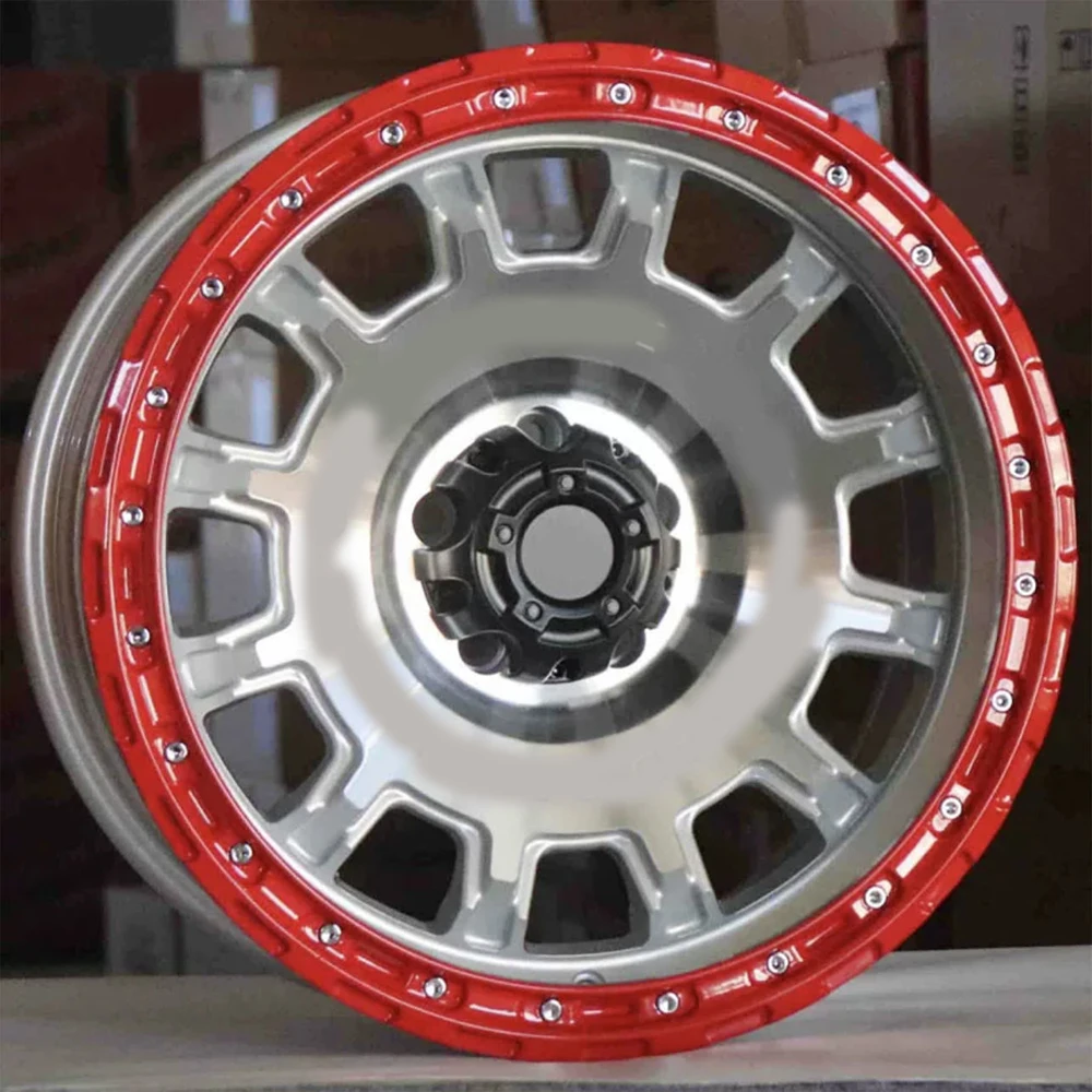 Rueda de aleación de aluminio forjado personalizada 6x139,7 17 ruedas todoterreno rojas de 18 pulgadas o llantas de pasajeros - imagen 3