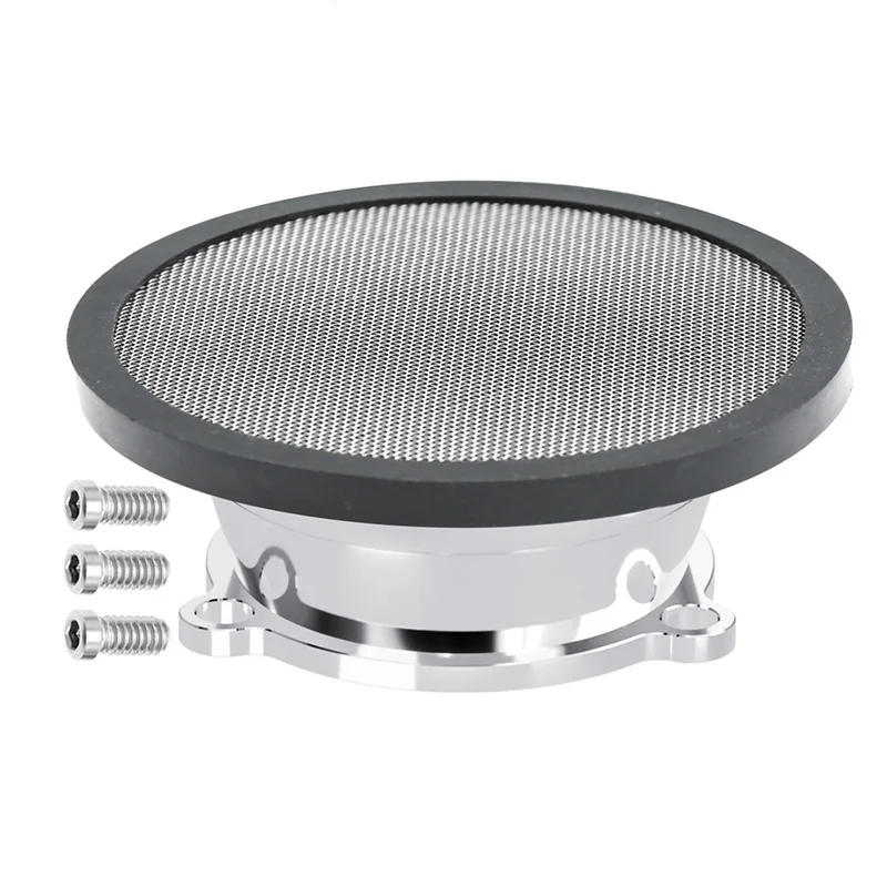 Filtro de aire para carburador de moto con pila de velocidad plateada