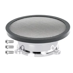Filtro de aire para carburador de moto con pila de velocidad plateada