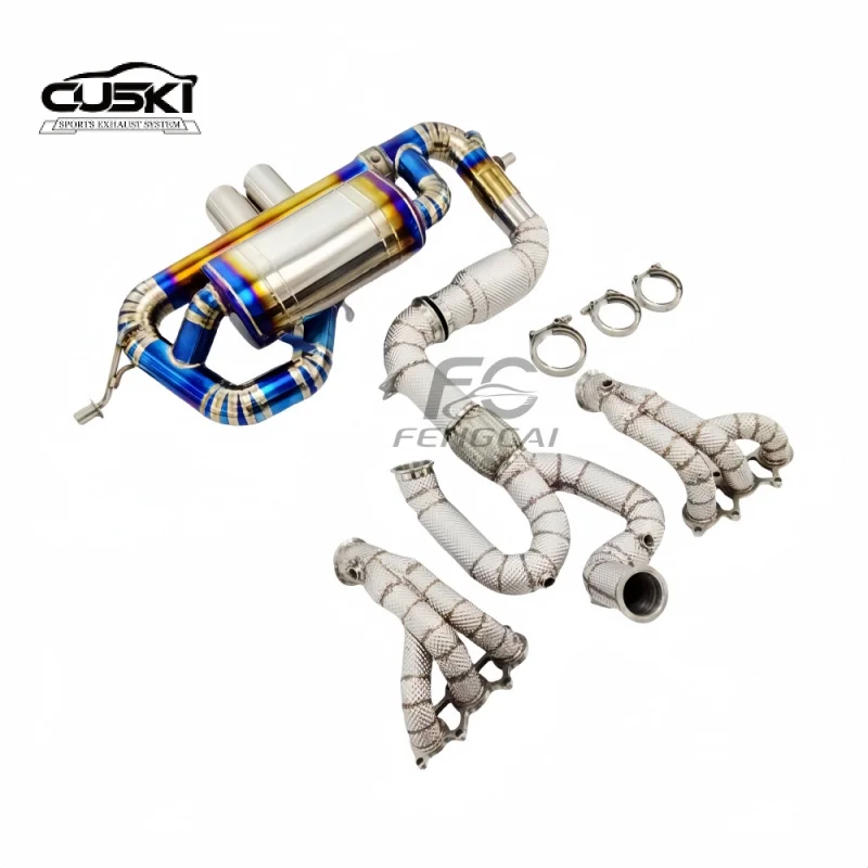 Silenciador de titanio y colector S-tube para Lotus Evora GT410 3.5T - imagen 3