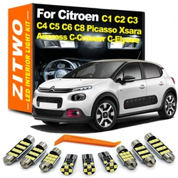 ZITWO Kit LED interior CANBUS para Citroën C1-C6, C8 y Picasso