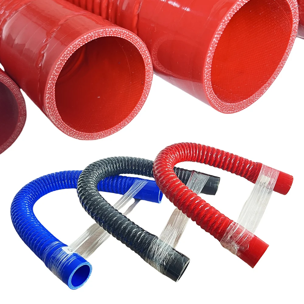 Manguito de intercooler de silicona reforzado rojo, 16-110 mm - imagen 3