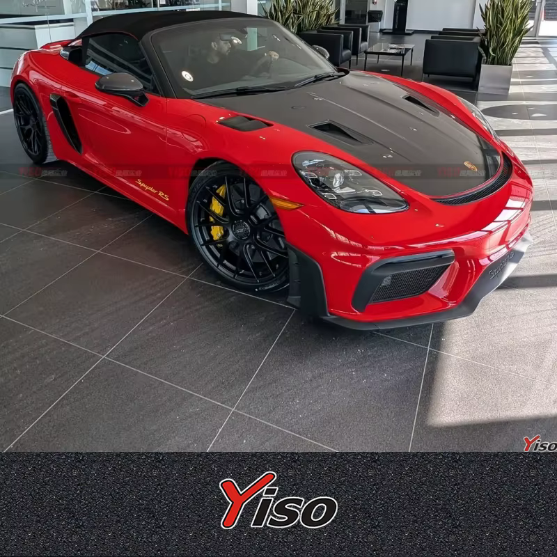 Guardabarros de fibra semicarbono GT4 RS para Porsche 718 - imagen 3