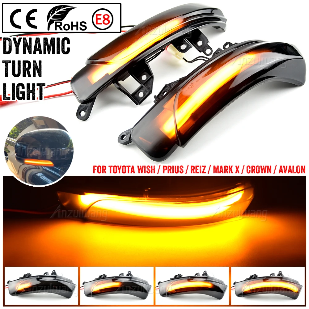 Intermitente LED dinámico para Toyota Camry, Prius y Crown - imagen 3