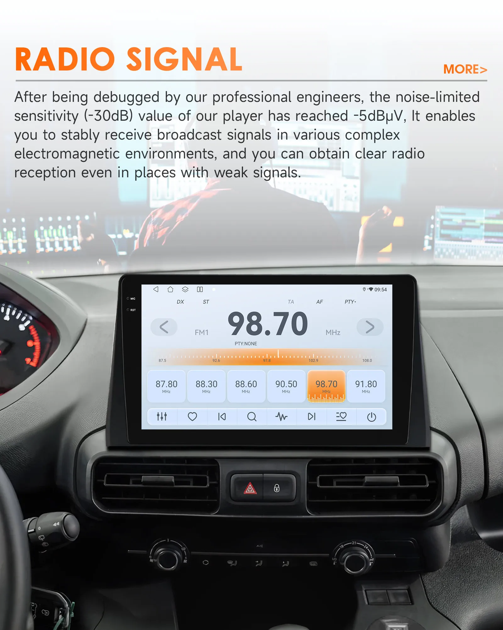 Radio Android Auto CarPlay Hizpo para Fiat Doblo 2021-2024 multimedia - imagen 5