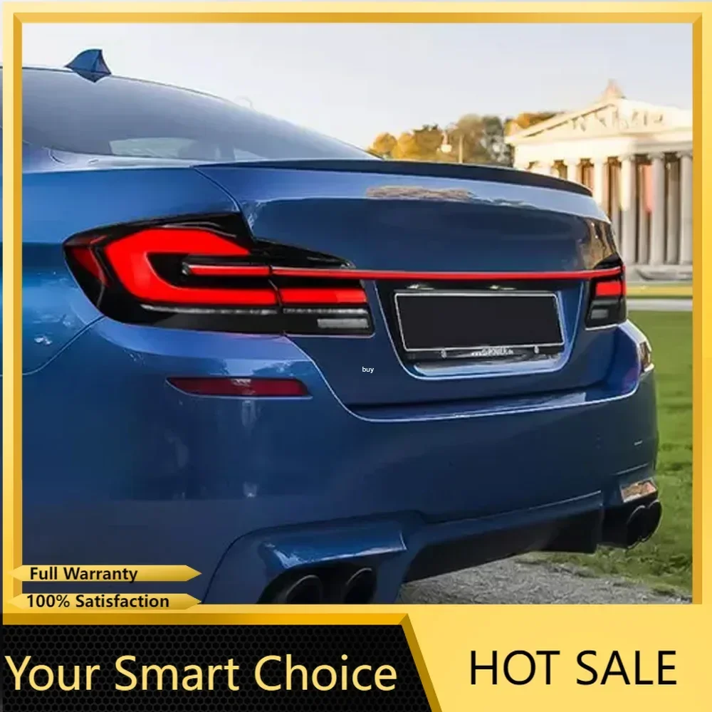 Para BMW F10 F18 5 Series 2011-2018 conjunto de luces traseras automáticas actualización LED efecto de arranque a través de luces traseras accesorios de herramientas de coche - imagen 5