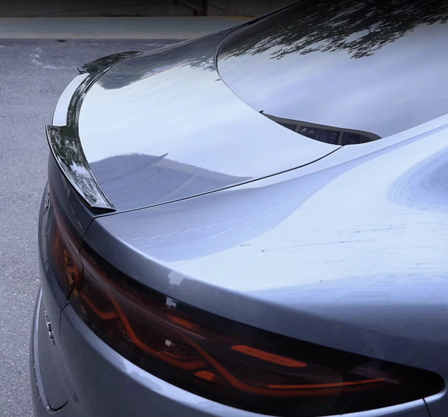 Spoiler trasero negro brillante para BYD Han 2022