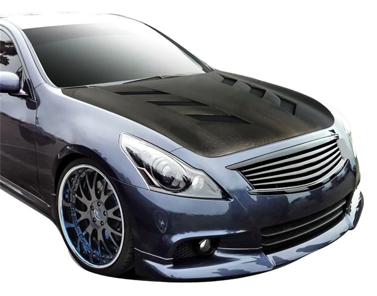 Capó de fibra de carbono para Infiniti G25/G35/G37/Q40 2007-2013 - imagen 2