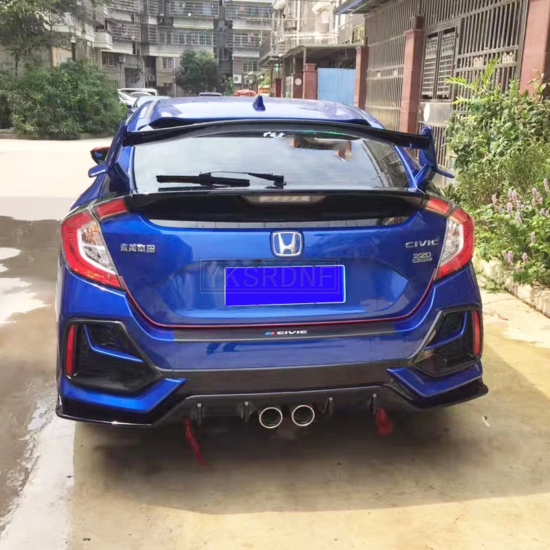 Alerón trasero ABS estilo Tipo R para Civic Hatchback