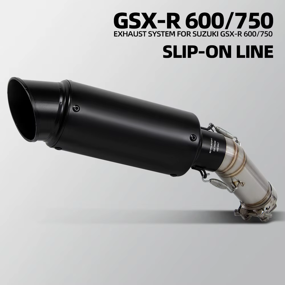 Escape slip-on con tubo medio para Suzuki GSX-R/GSX-S 600/750 - imagen 3