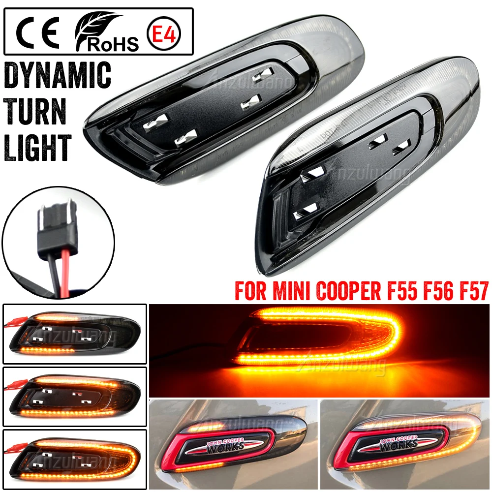 Intermitente LED dinámico ámbar para Mini Cooper