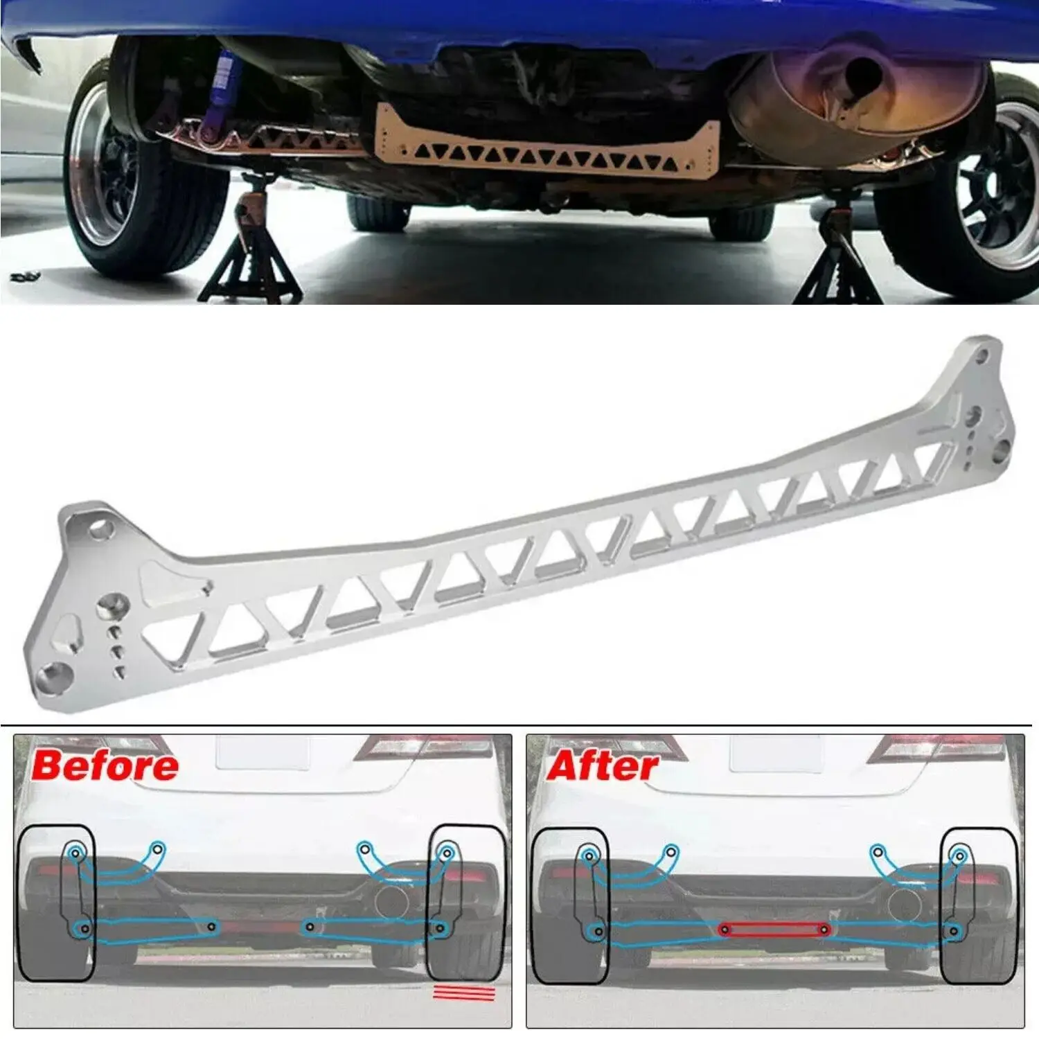 Abrazadera brazo de control trasero Honda Civic Del Sol EG 92-95 - imagen 4