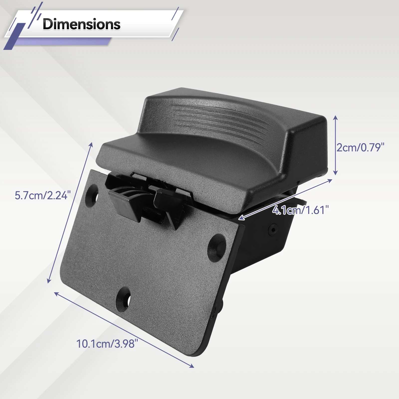 5RQ83TX7AC Reposabrazos pestillo perilla–Dodge Ram 1500/5500 2013-2018 - imagen 4