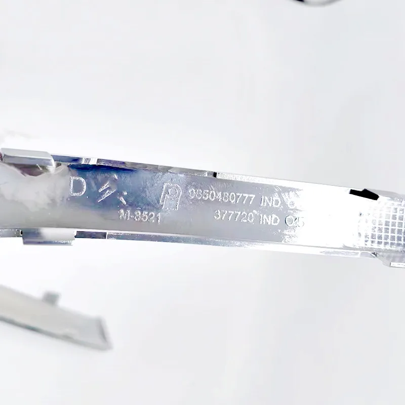 7452QW 9650480777   7452QZ 9650485877   Para Xsara Picasso borde cromado plateado delantero y trasero tira decorativa del parachoques delantero - imagen 3