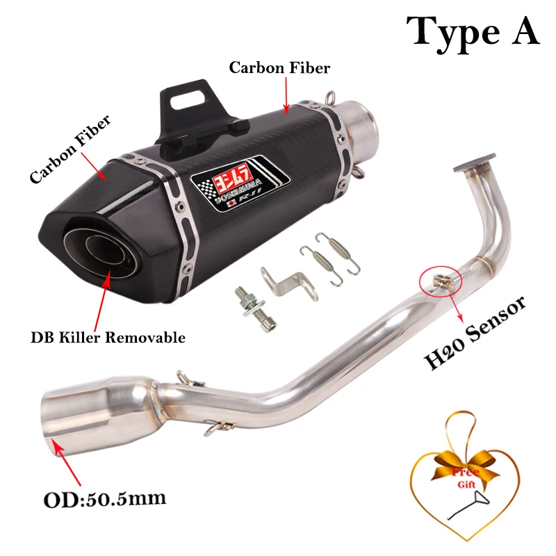 Escape completo Yamaha XMAX 125 con silenciador de fibra de carbono - imagen 2