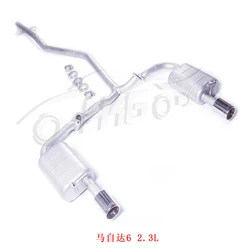 Escape Catback inox 304 con válvulas para Mazda 6 2.0, 2.3 y 2.5L