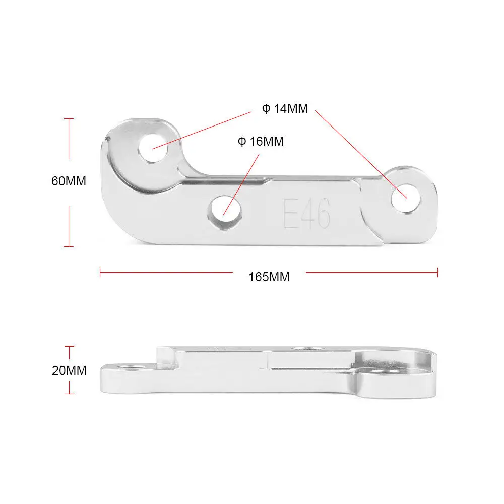 Adaptador ángulo de giro para BMW M3 E46 con brazos inferiores - imagen 2