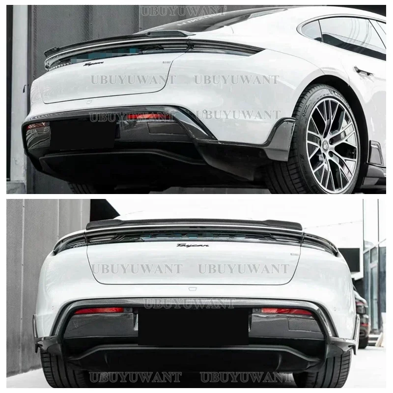 Alerón trasero FD de fibra de carbono para Porsche Taycan Turbo S - imagen 3
