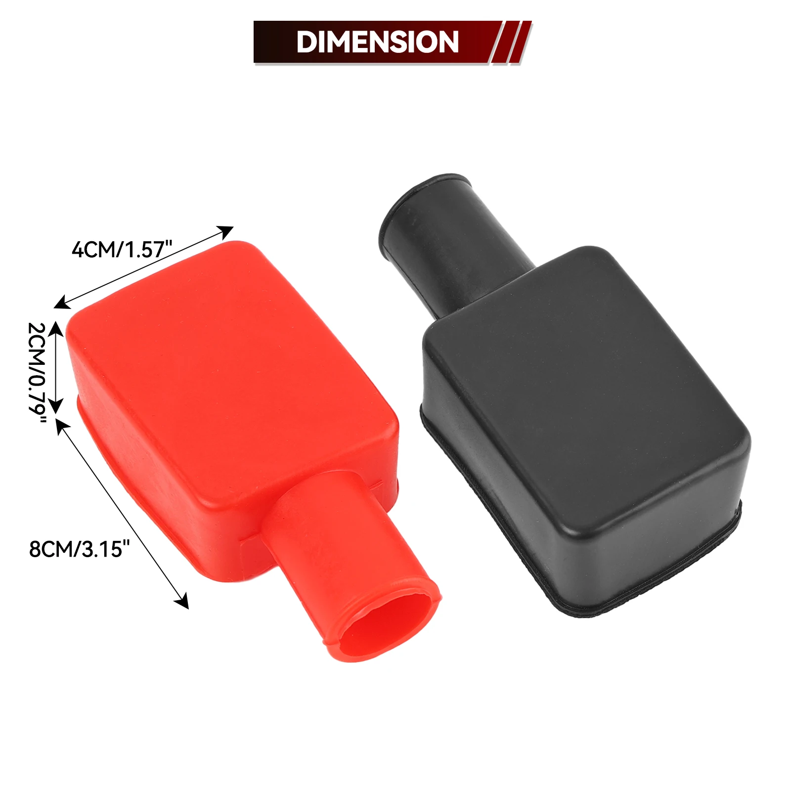 Protectores de bornes positivo y negativo para batería de coche - imagen 4