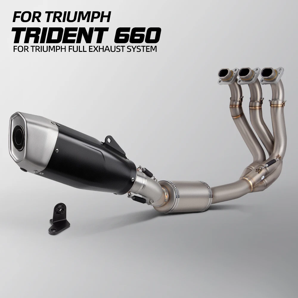 Sistema escape completo Triumph Trident 660 2021-2023 con DB Killer