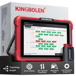 Escáner OBD2 KINGBOLEN K10 Pro con codificación ECU y pruebas activas