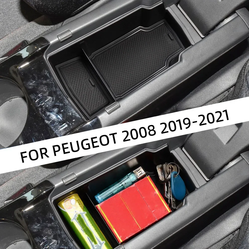 Organizador de consola central para Peugeot 2008 2019-2021