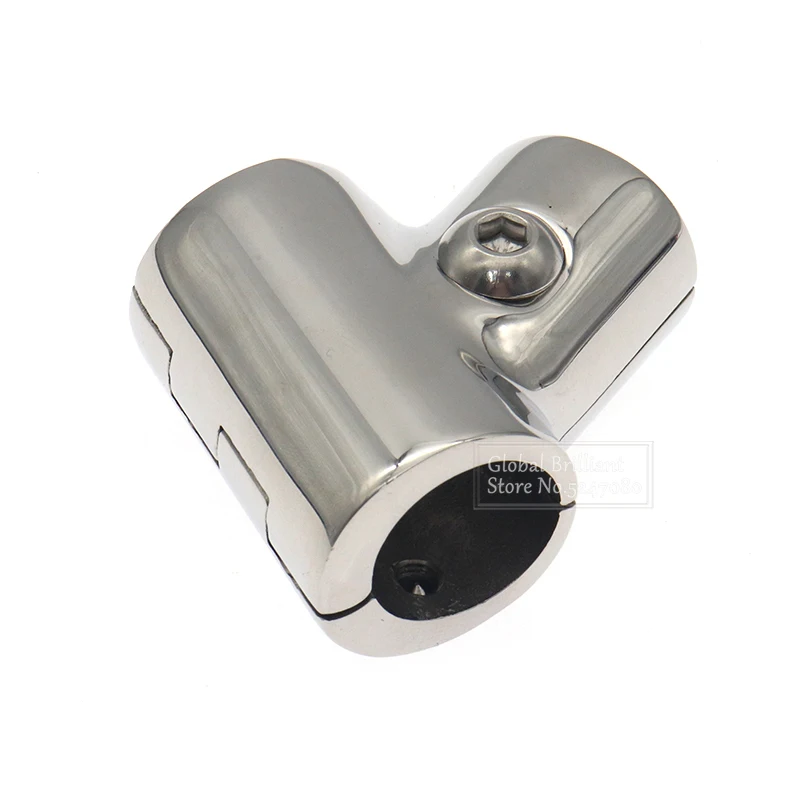 Pasamanos en T acero inoxidable 316 para barco – Racor 90° 3 vías - imagen 5