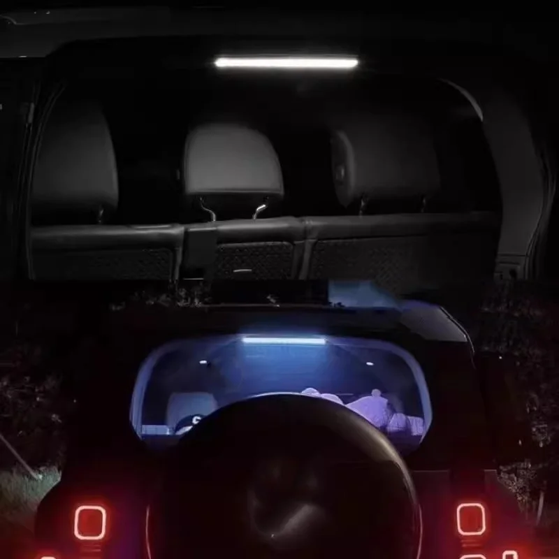 Para Land Rover Defender, luz Interior para maletero de coche, protector trasero con lámpara, luz de respaldo, lámpara de rejilla, accesorios de decoración - imagen 5