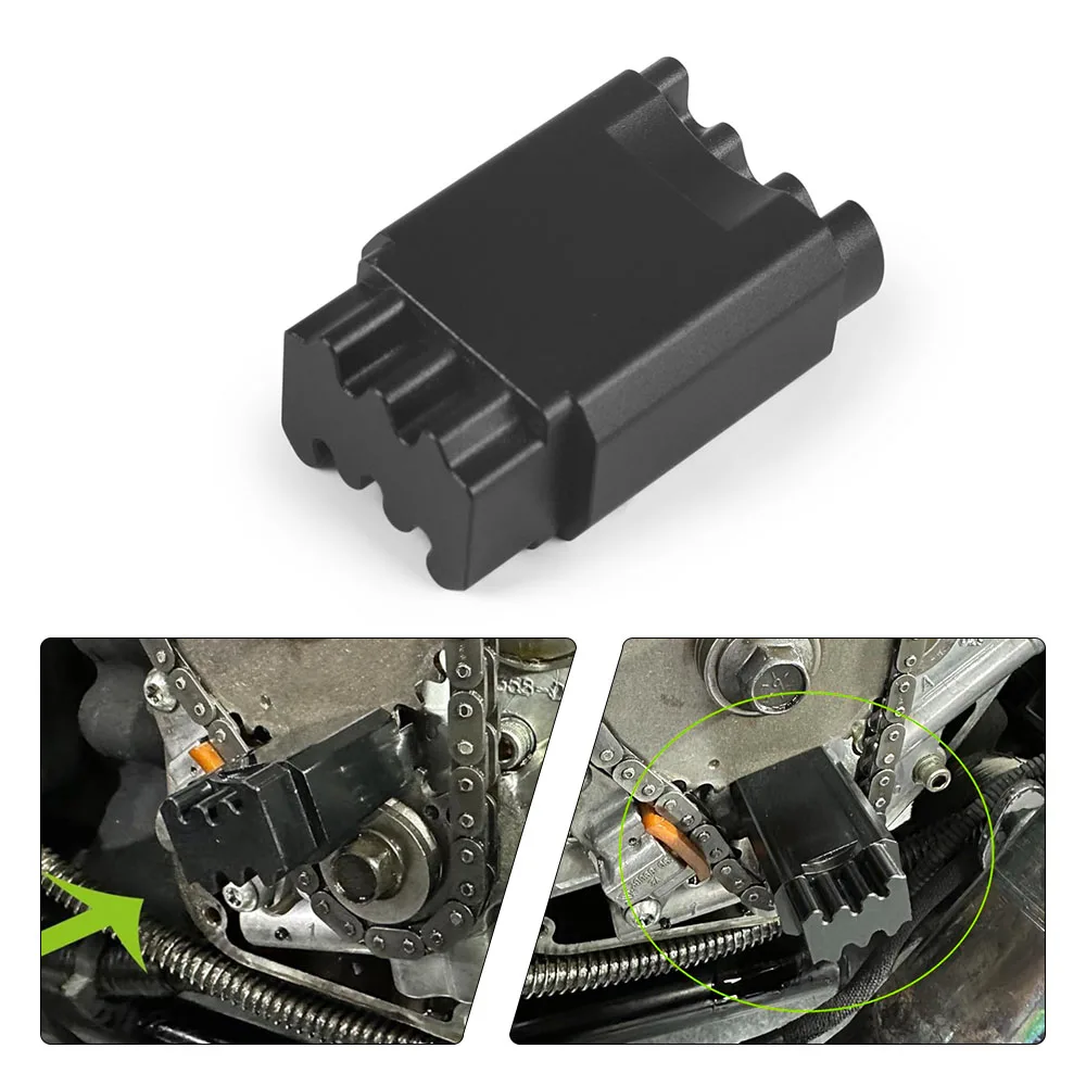 Herramienta de bloqueo de leva de doble cabeza para Harley Twin Cam 1999-2017 para M8 Milwaukee 8 motores 2017-2024 para modelos Dyna 1999-2006 - imagen 5